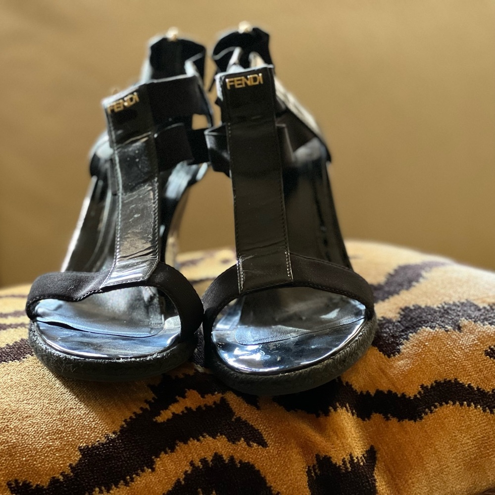 Fendi wedge sandal
